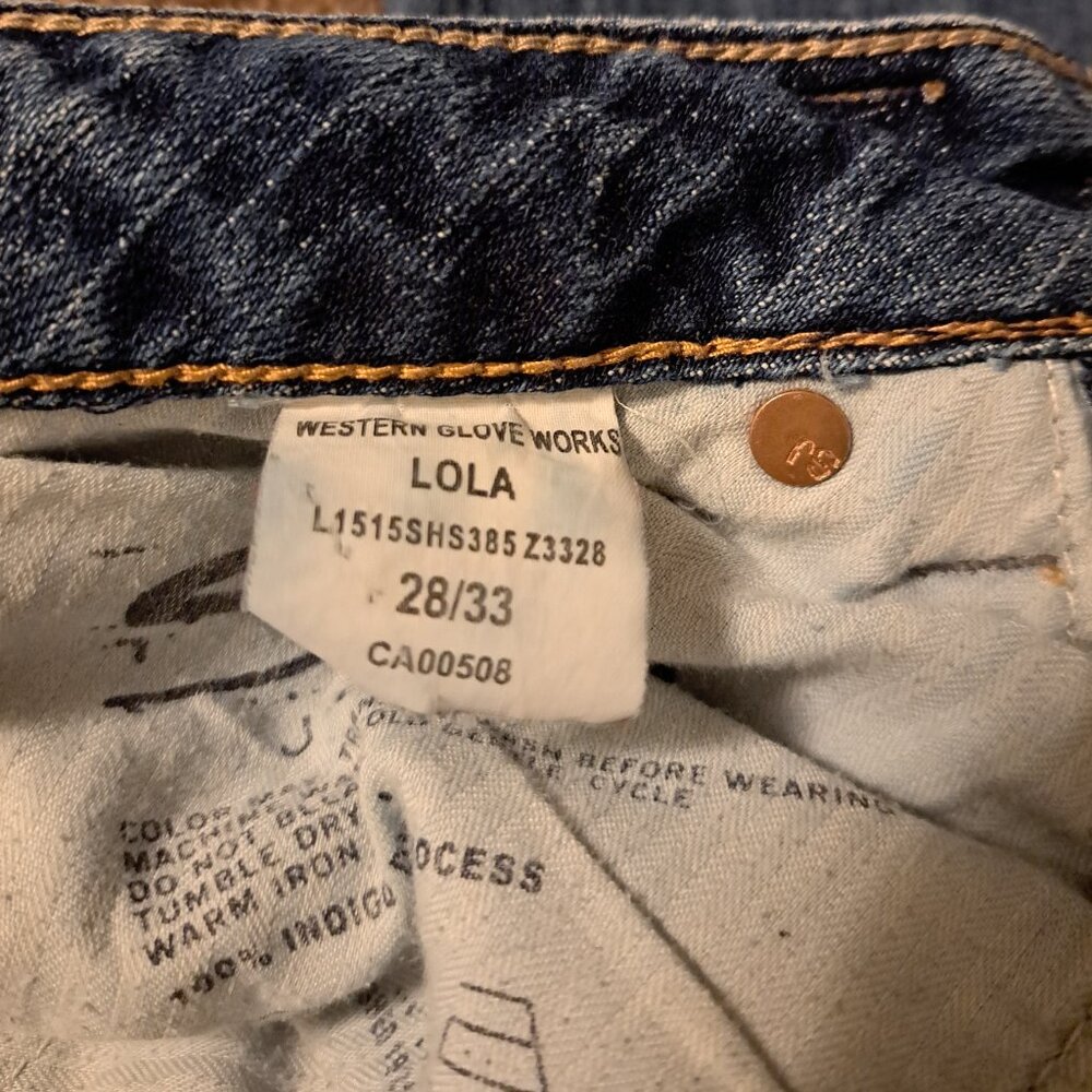 Silver Jeans Lola Western Glove Works Denim Jeans - Picture 4 of 12